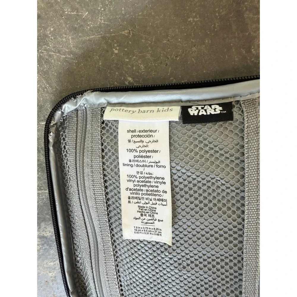 Pottery Barn Kids Star Wars Comic Book Mackenzie Insulated Lunch Bag Black Grey